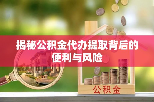 仁爱揭秘公积金代办提取背后的便利与风险