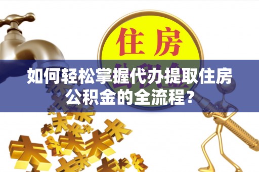 仁爱如何轻松掌握代办提取住房公积金的全流程？