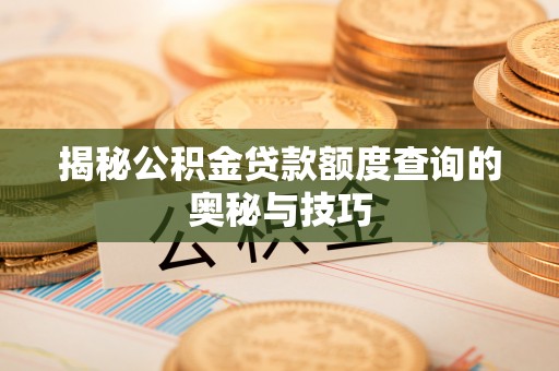 仁爱揭秘公积金贷款额度查询的奥秘与技巧