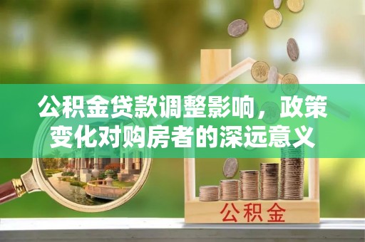仁爱公积金贷款调整影响，政策变化对购房者的深远意义