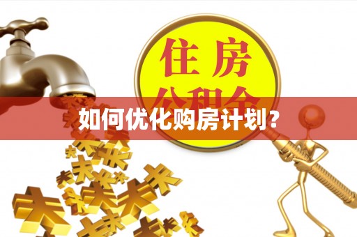 仁爱如何优化购房计划？