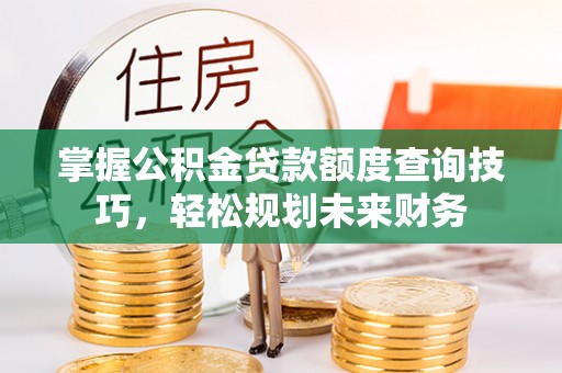 仁爱掌握公积金贷款额度查询技巧，轻松规划未来财务