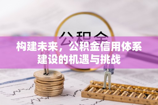 仁爱构建未来，公积金信用体系建设的机遇与挑战