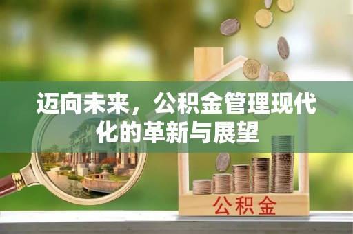 仁爱迈向未来，公积金管理现代化的革新与展望