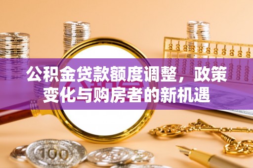 仁爱公积金贷款额度调整，政策变化与购房者的新机遇