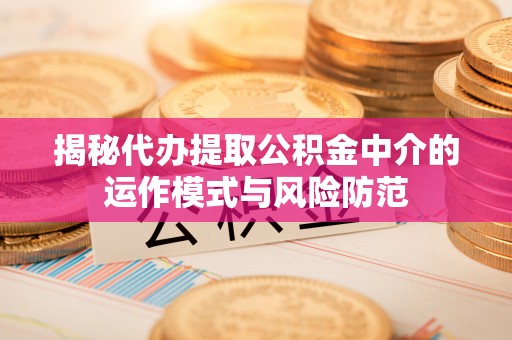 仁爱揭秘代办提取公积金中介的运作模式与风险防范
