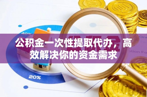 仁爱公积金一次性提取代办，高效解决你的资金需求