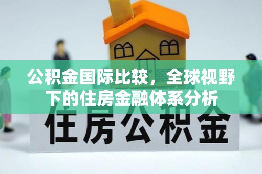 仁爱公积金国际比较，全球视野下的住房金融体系分析